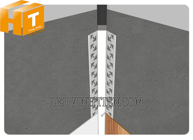 Thanh profile nhôm lắp âm giấu viền 46x24mm giá rẻ