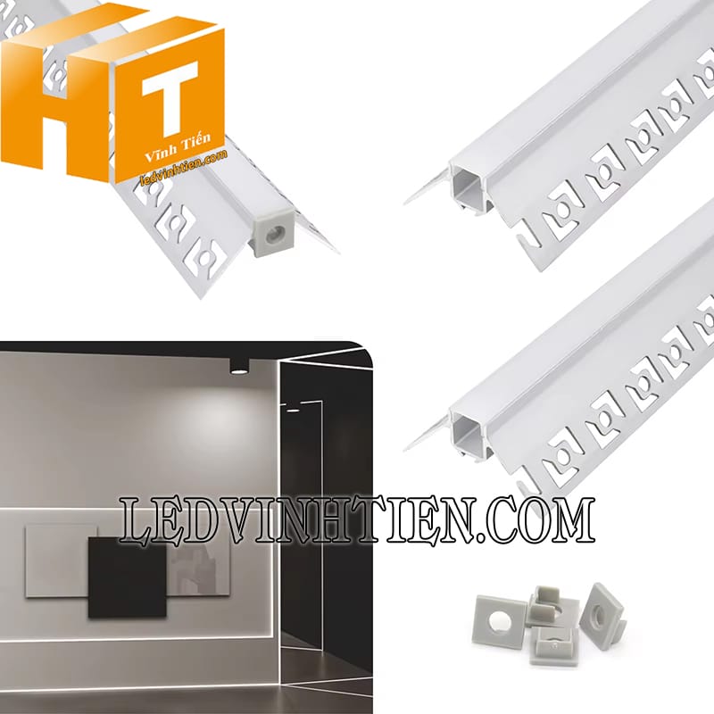 Thanh định hình nhôm âm giấu viền