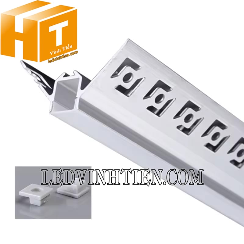 Thanh định hình nhôm âm góc giấu viền