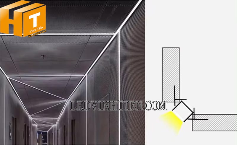 Thanh định hình nhôm lắp âm giấu viền giá rẻ