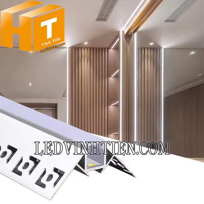 Thanh nhôm định hình lắp âm giấu viền 50x22mm giá rẻ