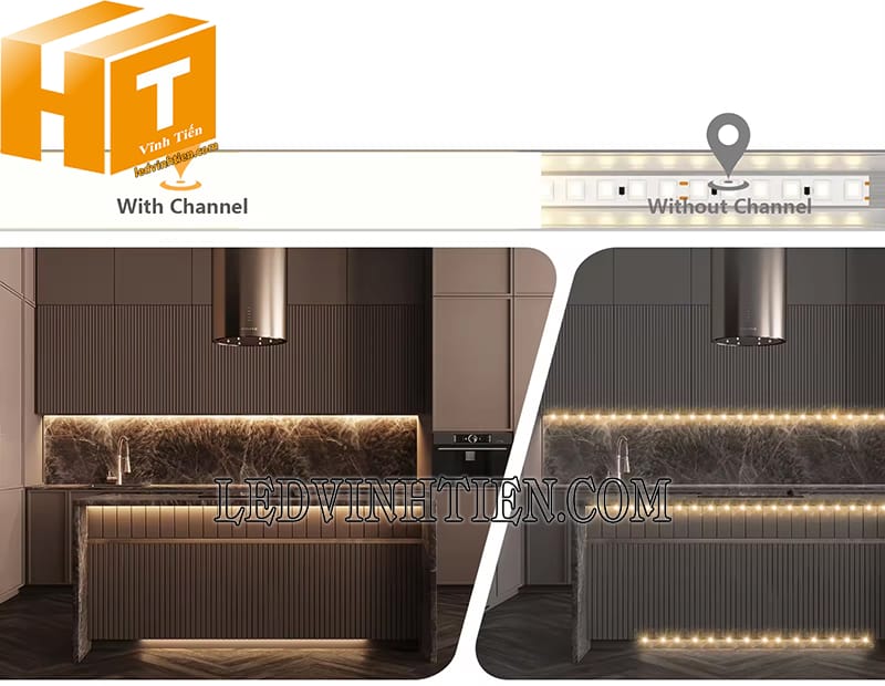 Thanh nhôm định hình led dây giá rẻ