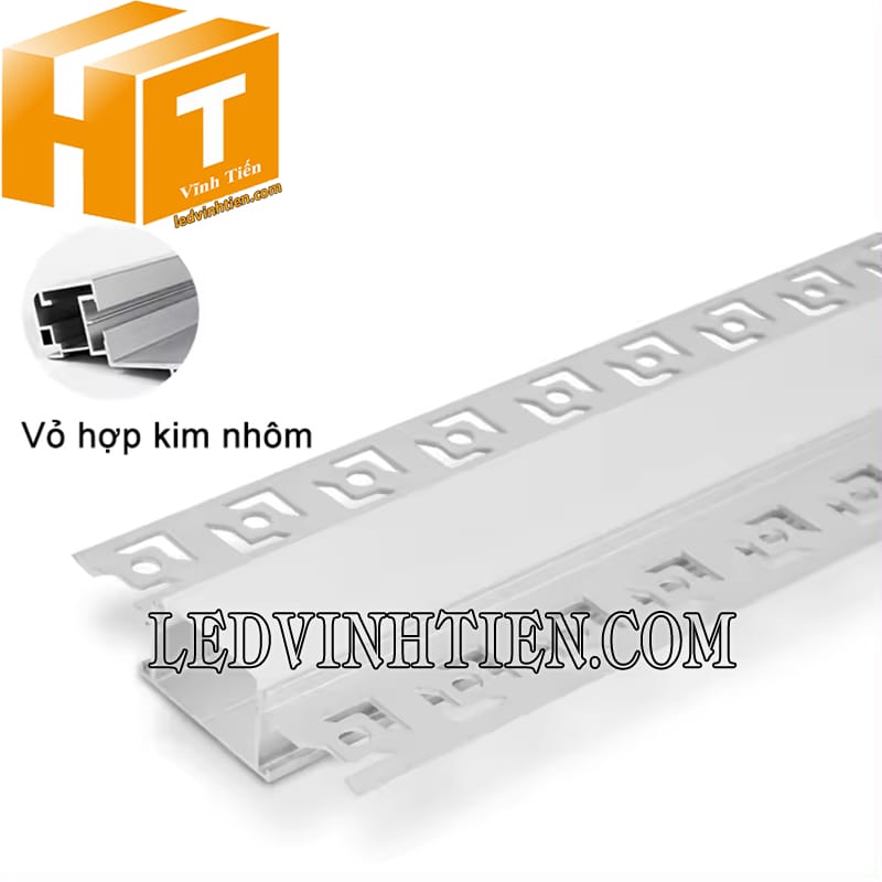 Thanh định hình nhôm giấu viền 61x14mm loại tốt