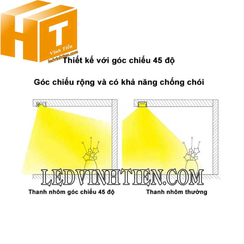 Thanh định hình nhôm âm trần loại tốt