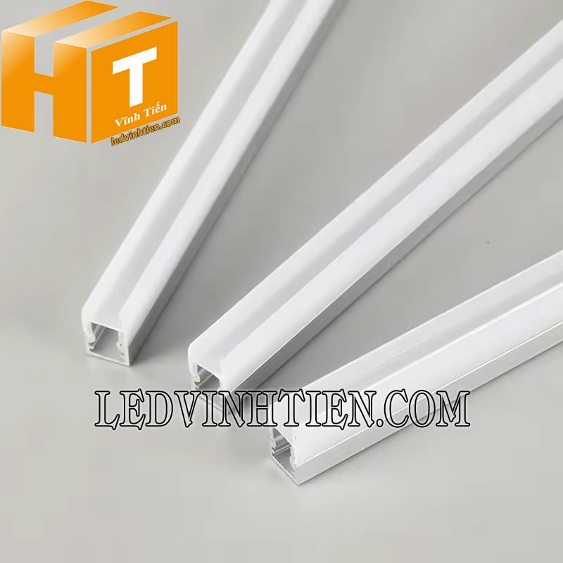 Thanh nhôm định hình led dây kẹp kính