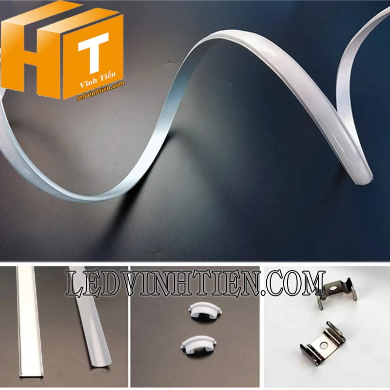 Máng nhôm uốn dẻo định hình 18x4mm