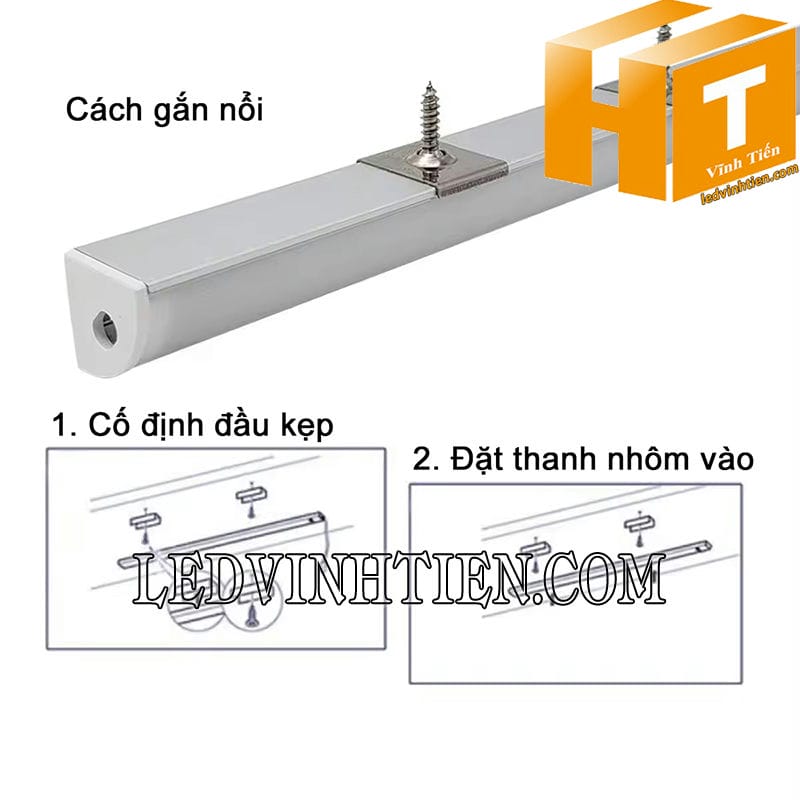 Cách lắp đặt thanh nhôm V định hình