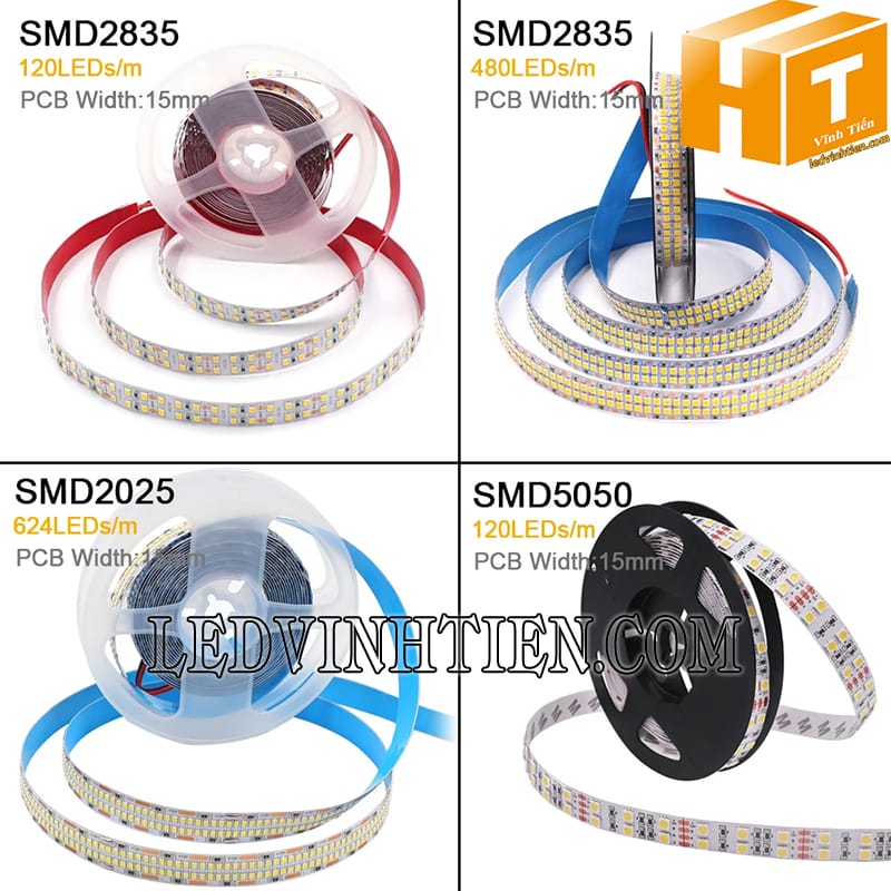 Đèn led dây 2 hàng dùng cho thanh nhôm âm tường