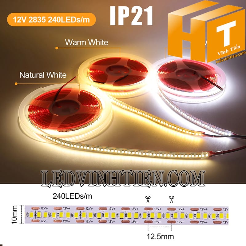 Led dây dán 2835 dùng cho thanh nhôm định hình