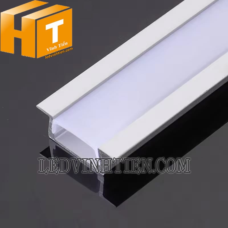 Thanh nhôm profile YW lắp âm 22x6mm loại tốt