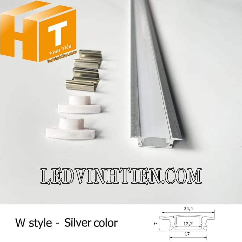 Bộ thanh nhôm Yw 25x7mm giá rẻ