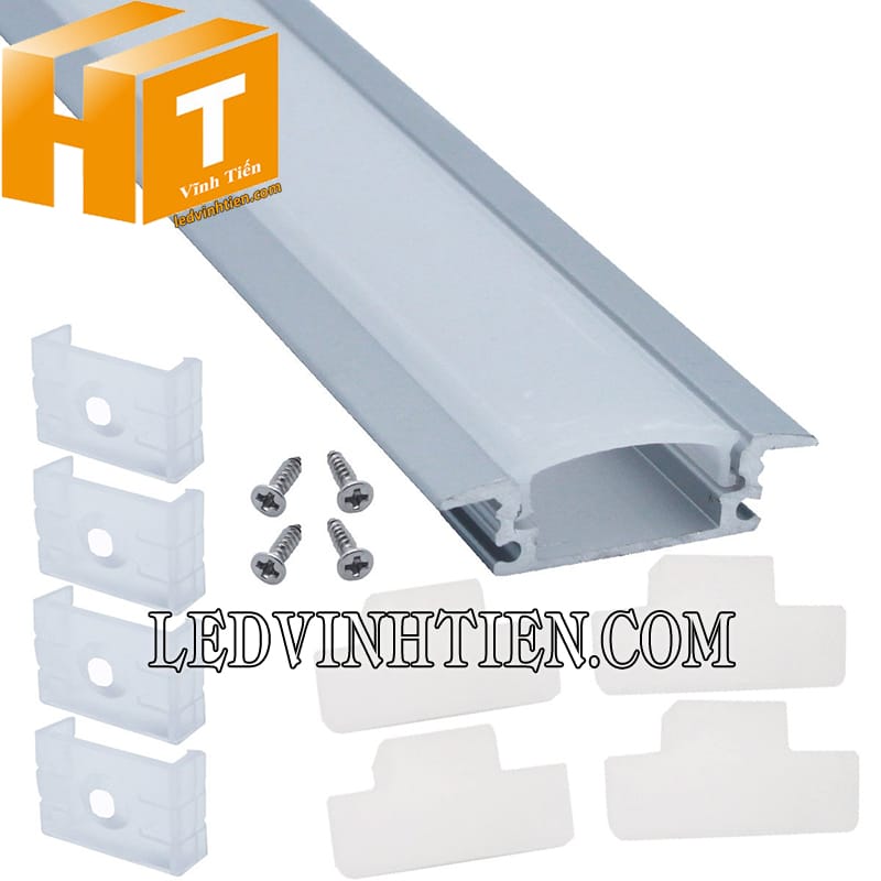 Thanh định hình led chữ YW lắp âm