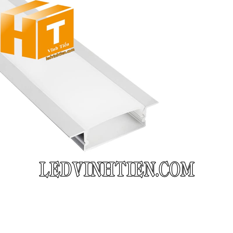 Thanh nhôm định hình gắn âm tường 41x10mm