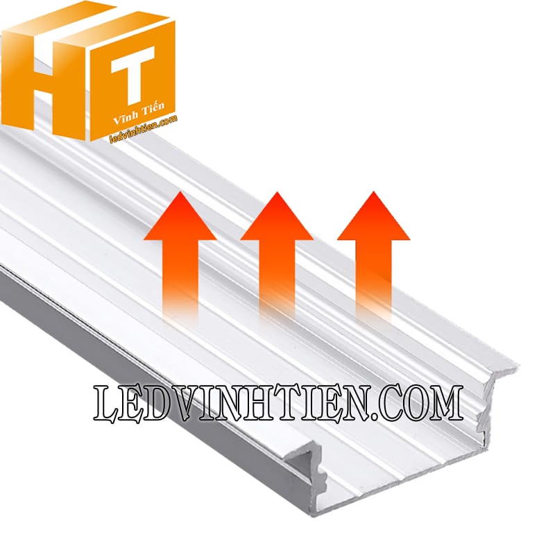 Thanh nhôm định hình lắp âm 41x10mm