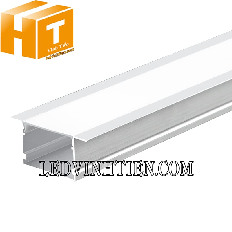Thanh nhôm định hình gắn âm chữ YW 44x20mm