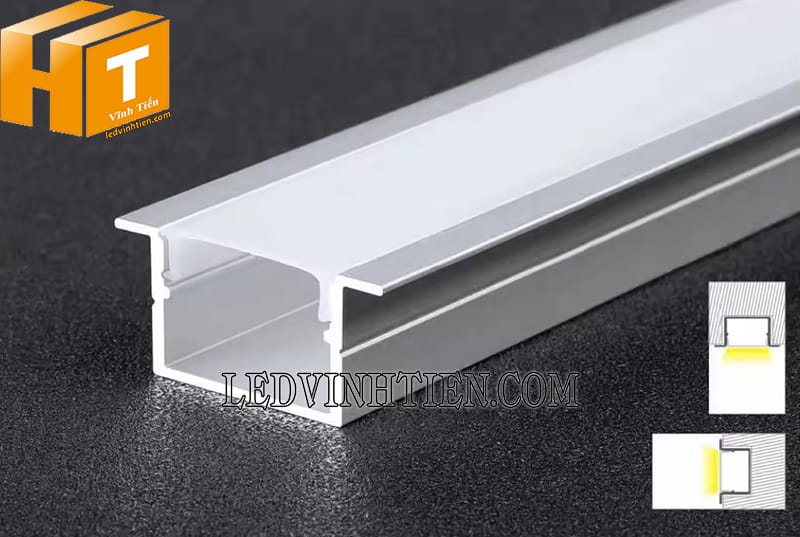 Thanh nhôm định hình YW 44x20mm loại tốt