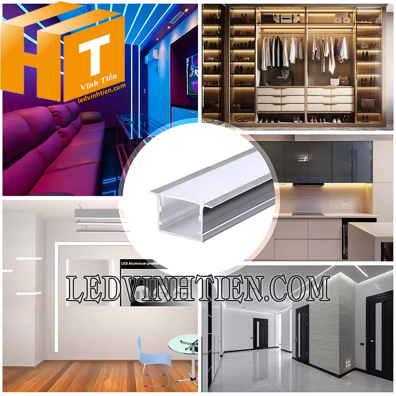 Thanh profile nhôm YW 44x20mm cao cấp