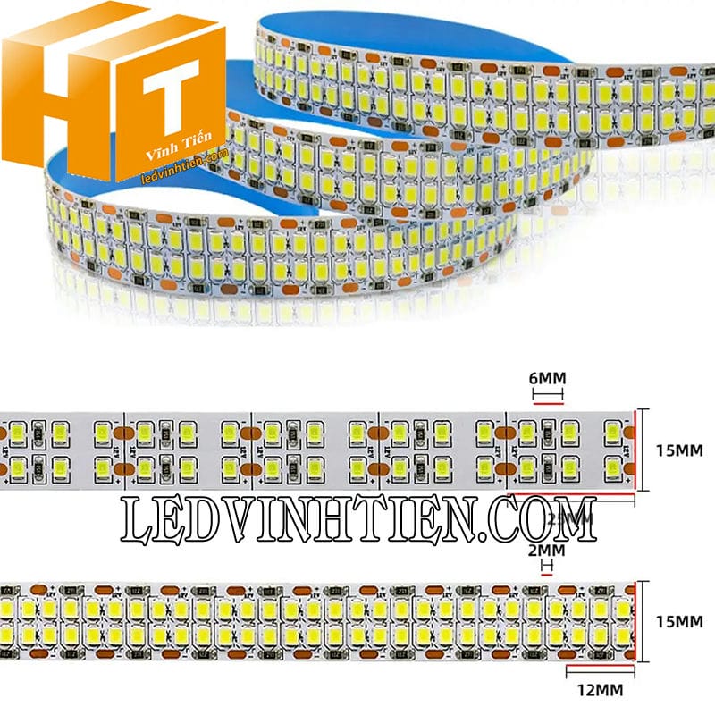 Dây đèn led 2 hàng dùng cho thanh nhôm profile