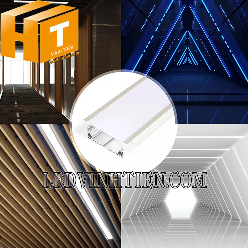 Thanh định hình nhôm chữ YW 76x35mm