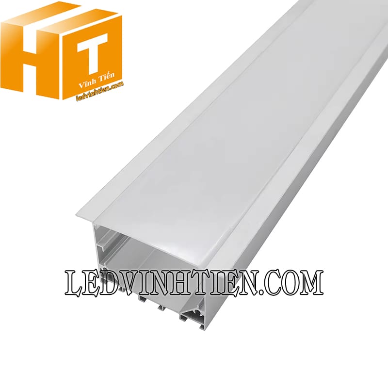 Thanh nhôm profile YW âm tường 76x35mm