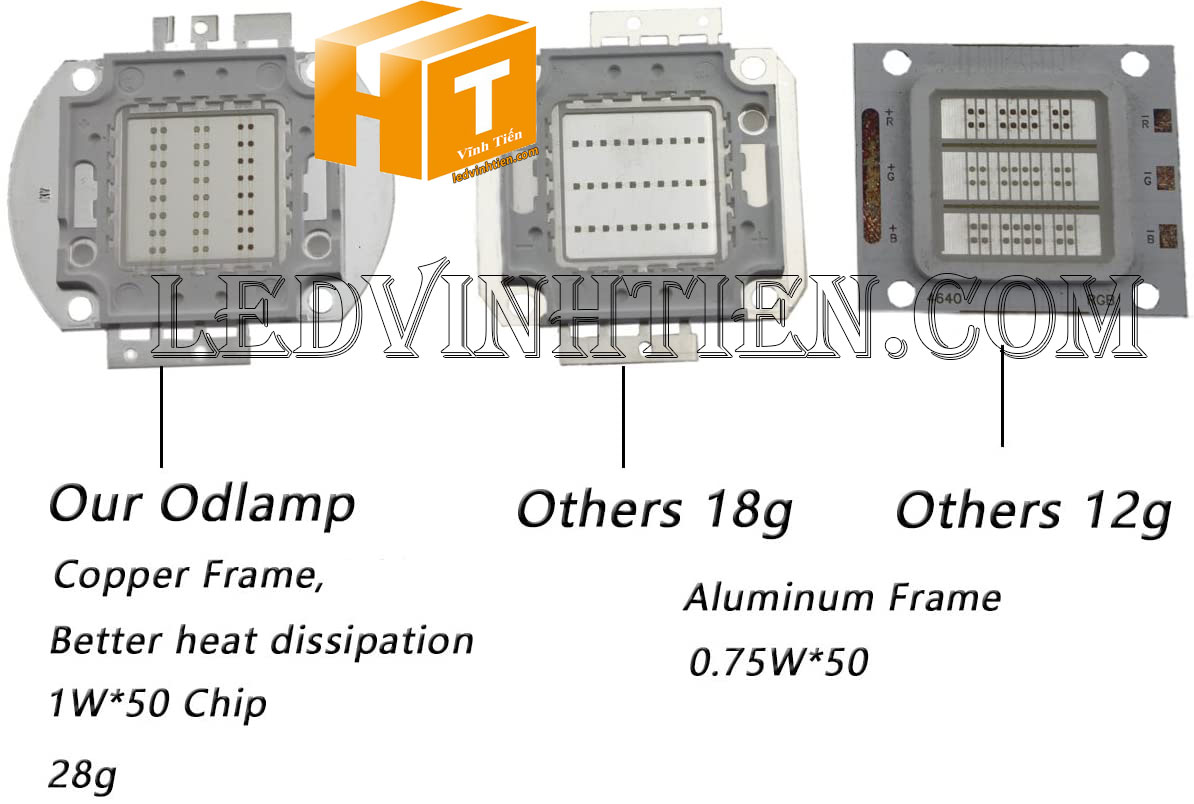 Tim đèn pha 50W xanh lá