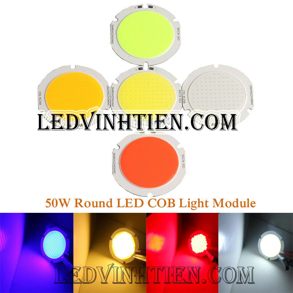 Chips đèn pha led tròn loại tốt, giá rẻ, chất lượng, Ledvinhtien.com