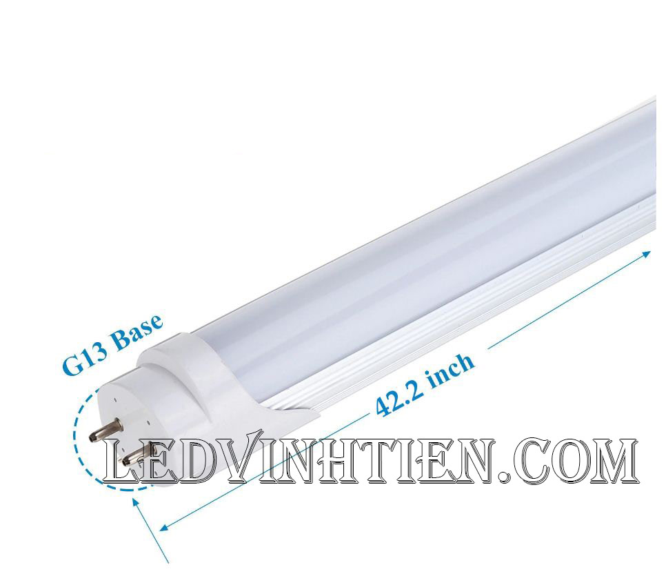 Bóng Tuýp led 20W nhôm tản nhiệt