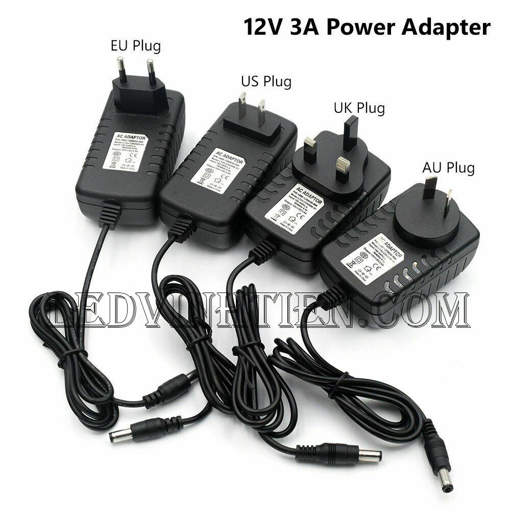 Adapter 12v 3a hay còn gọi nguồn adapter, adaptor 12V 3A nhỏ được cấp nguồn DC12V camera, Led quảng cáo, led hắt, led module, các loại đèn led chiếu sáng, như led thanh, led module, led dây, bơm mước mini, tự động hóa, BOARD MẠCH ĐIỆN TỬ XEM hình ảnh chụp mọi góc cạnh của nguồn adapter 12v 3a 36W loại tốt, giá rẻ, chất lượng, đủ ampe, có quạt, nhôm tản nhiệt, sản phẩm chính hãng ledvinhtien.com Hình ảnh chụp mọi góc cạnh của adapter DC12V 3A chính hãng led vĩnh tiến