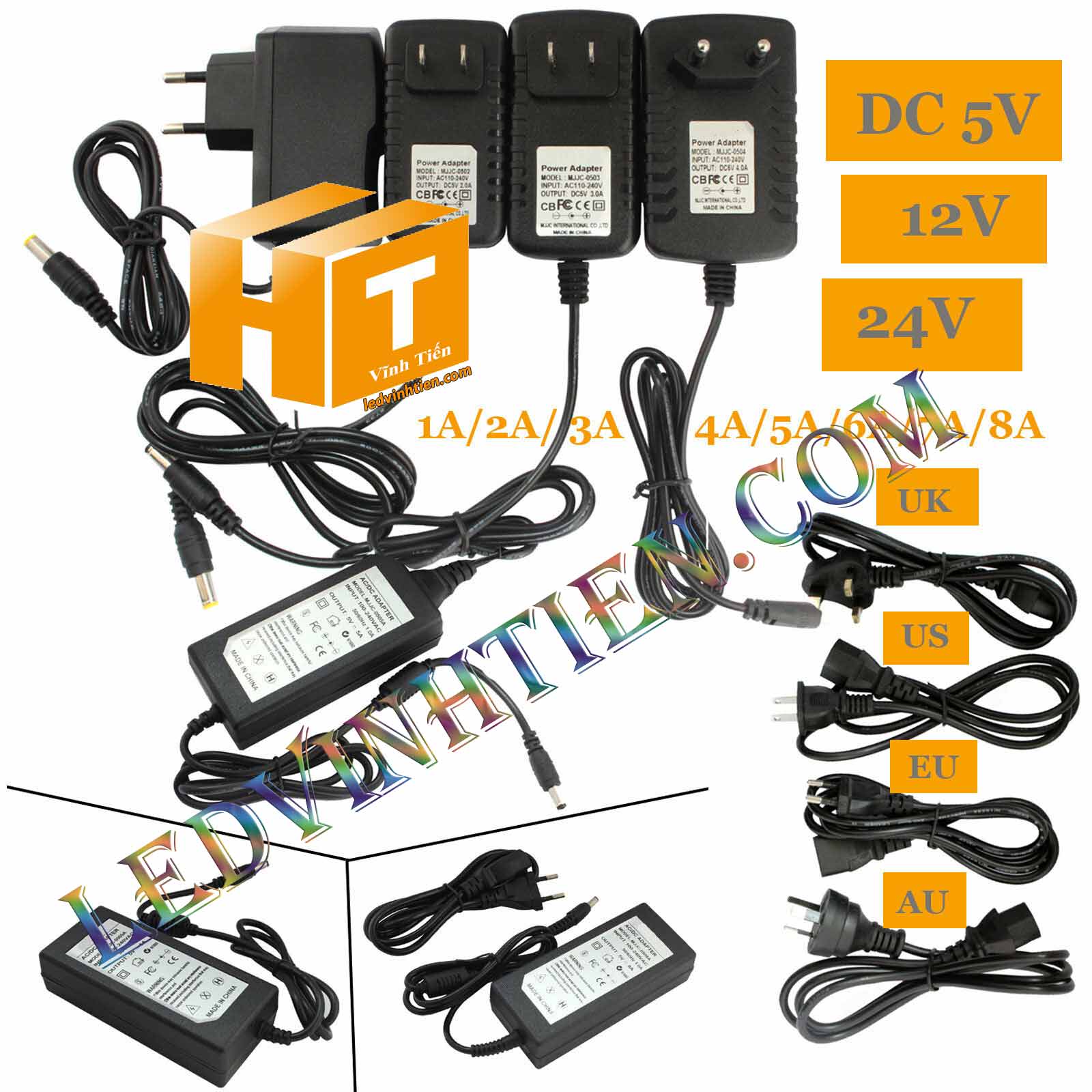 Adapter 12v 5a hay còn gọi nguồn adapter, adaptor 12V 5A nhỏ được cấp nguồn DC12V camera, Led quảng cáo, led hắt, led module, các loại đèn led chiếu sáng, như led thanh, led module, led dây, bơm mước mini, tự động hóa, BOARD MẠCH ĐIỆN TỬ XEM hình ảnh chụp mọi góc cạnh của nguồn adapter 12v 8a 96W loại tốt, giá rẻ, chất lượng, đủ ampe, có quạt, nhôm tản nhiệt, sản phẩm chính hãng ledvinhtien.com Hình ảnh chụp mọi góc cạnh của adapter DC12V 5A chính hãng led vĩnh tiến