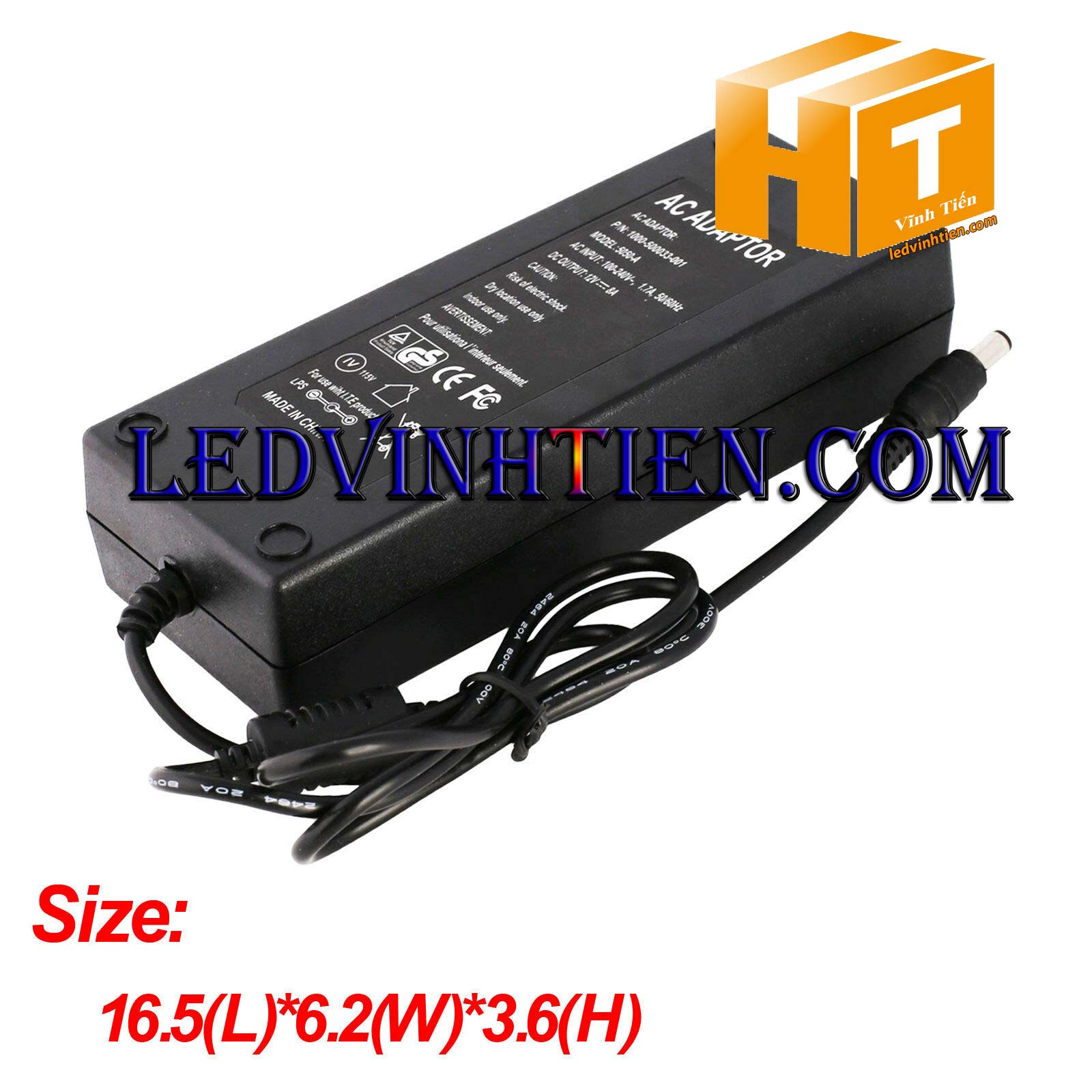 Adapter 12v 8a hay còn gọi nguồn adapter, adaptor 12V 8A nhỏ được cấp nguồn DC12V camera, Led quảng cáo, led hắt, led module, các loại đèn led chiếu sáng, như led thanh, led module, led dây, bơm mước mini, tự động hóa, BOARD MẠCH ĐIỆN TỬ XEM hình ảnh chụp mọi góc cạnh của nguồn adapter 12v 8a 96W loại tốt, giá rẻ, chất lượng, đủ ampe, có quạt, nhôm tản nhiệt, sản phẩm chính hãng ledvinhtien.com Hình ảnh chụp mọi góc cạnh của adapter DC12V 8A chính hãng led vĩnh tiến