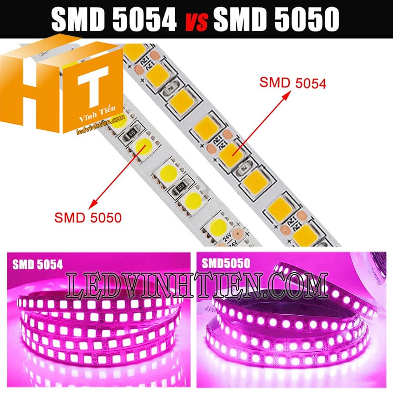 Dây đèn led 12V 5m màu hồng