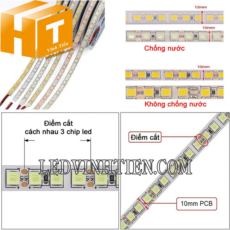 Cách cắt đèn led dây 5054