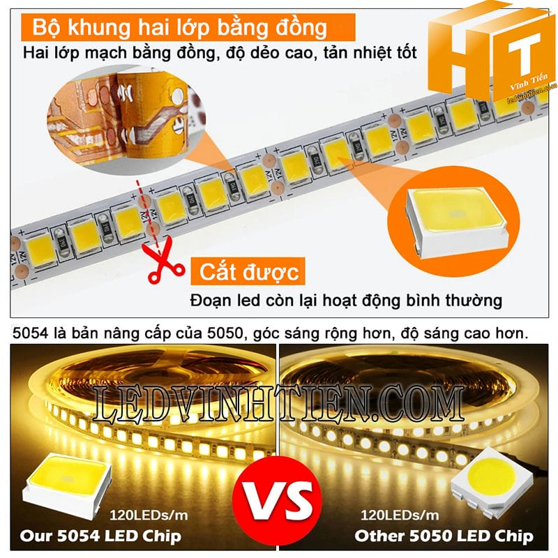 Led dây 12V 5m màu vàng