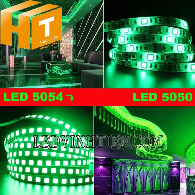 Đèn led dây 12V cuộn 5m màu xanh lá