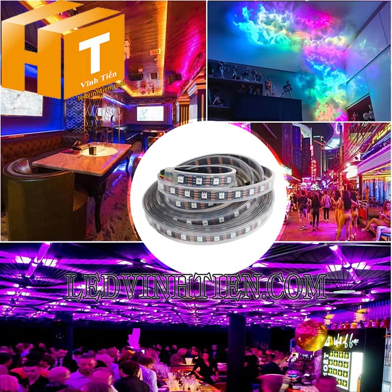 Dây led full color 2815 bọc nhựa