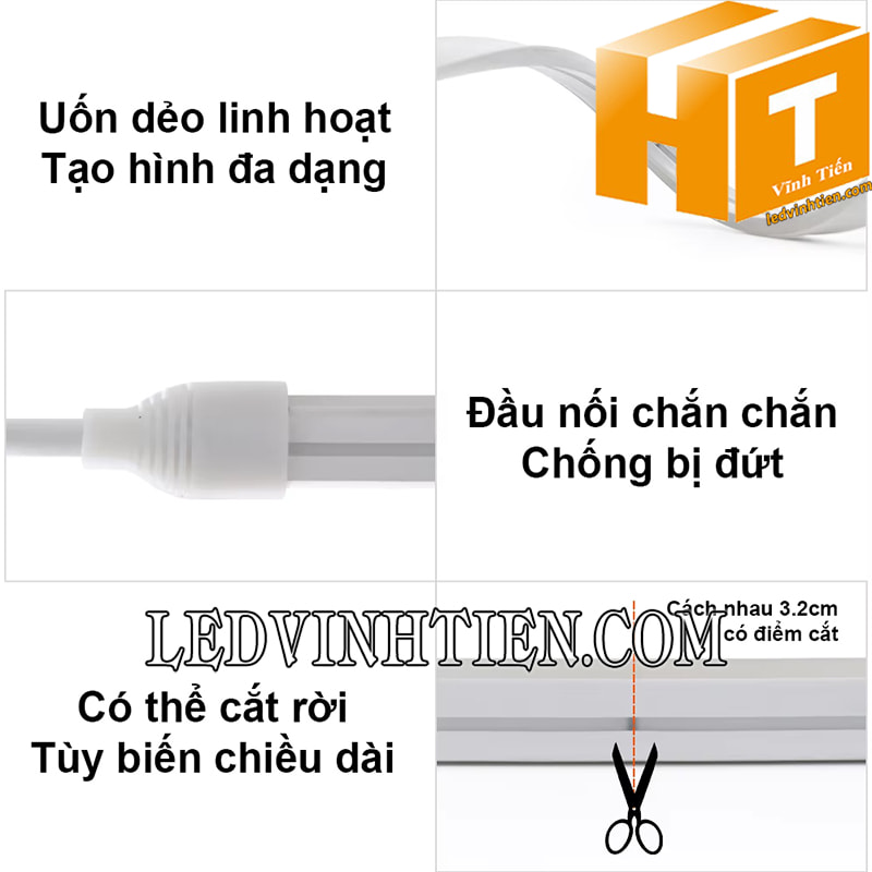 Dây led neon full color IC 16703 loại tốt