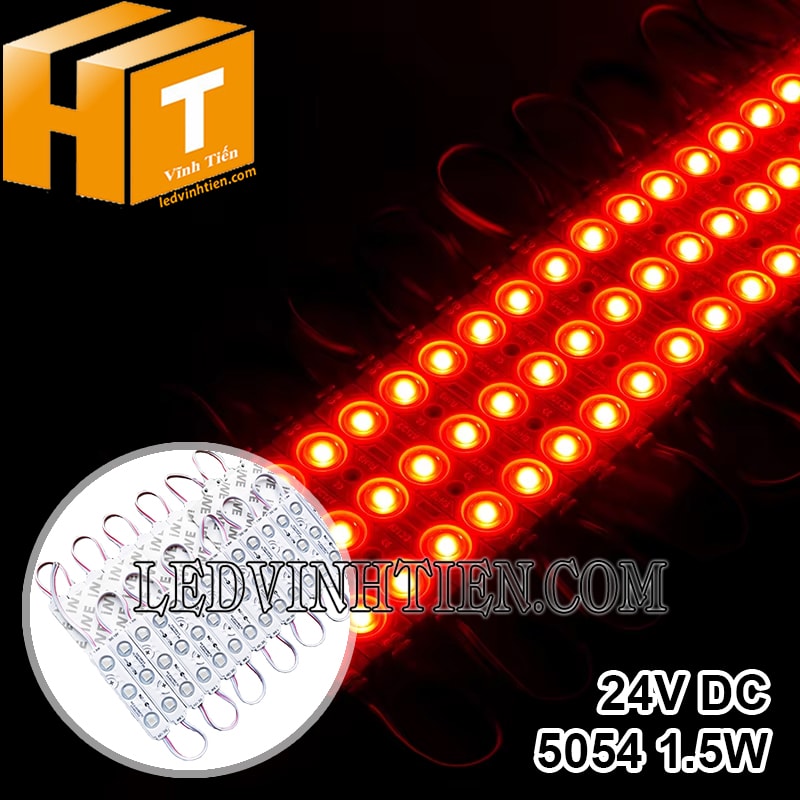 Đèn led hắt 3 mắt Hàn Quốc màu đỏ