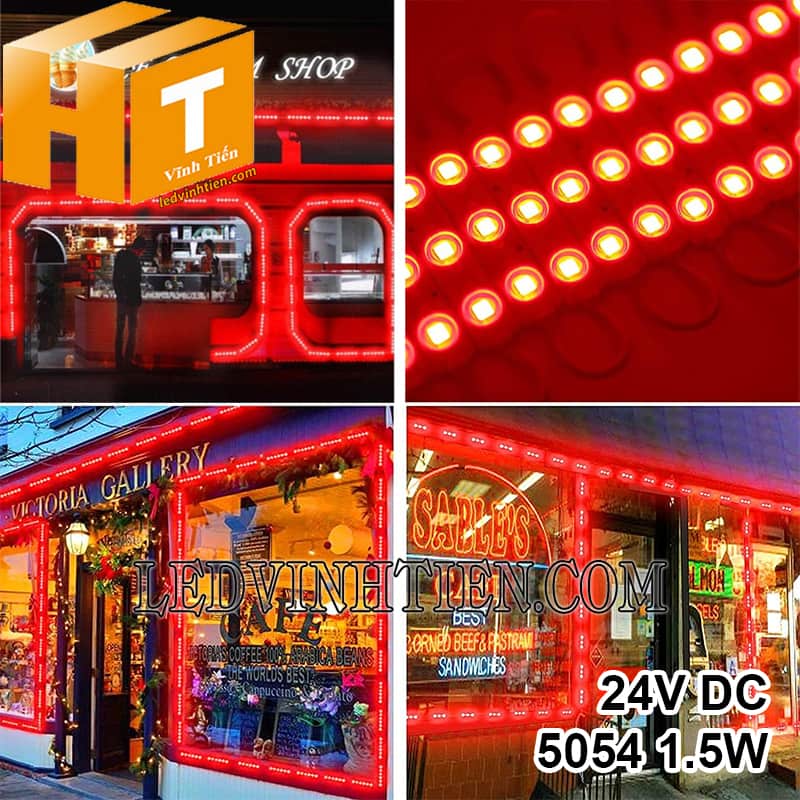Led hắt 3 bóng 24V ánh sáng màu đỏ