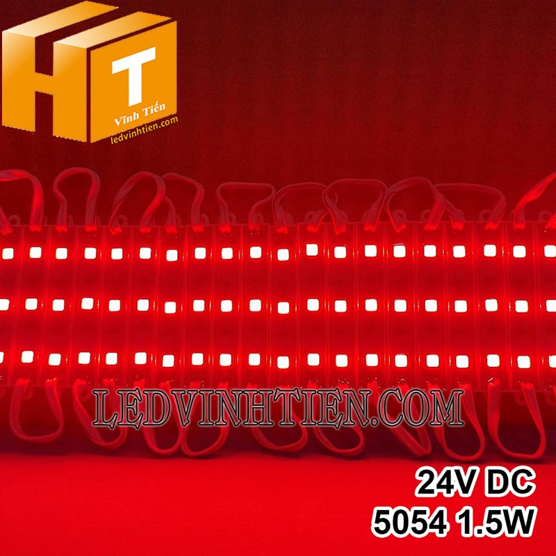 Led hắt 3 bóng mắt lồi 5054 24V màu đỏ