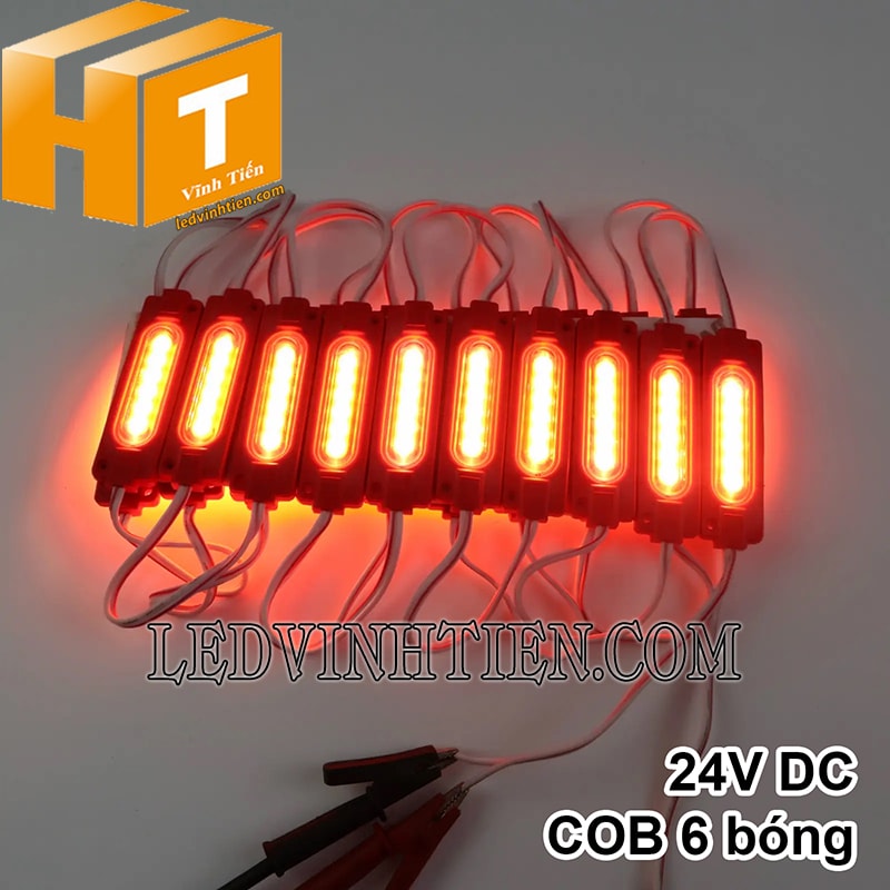 Led hắt COB 6 bóng màu đỏ