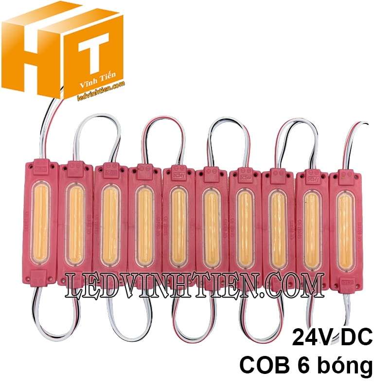 Đèn led module COB màu hồng