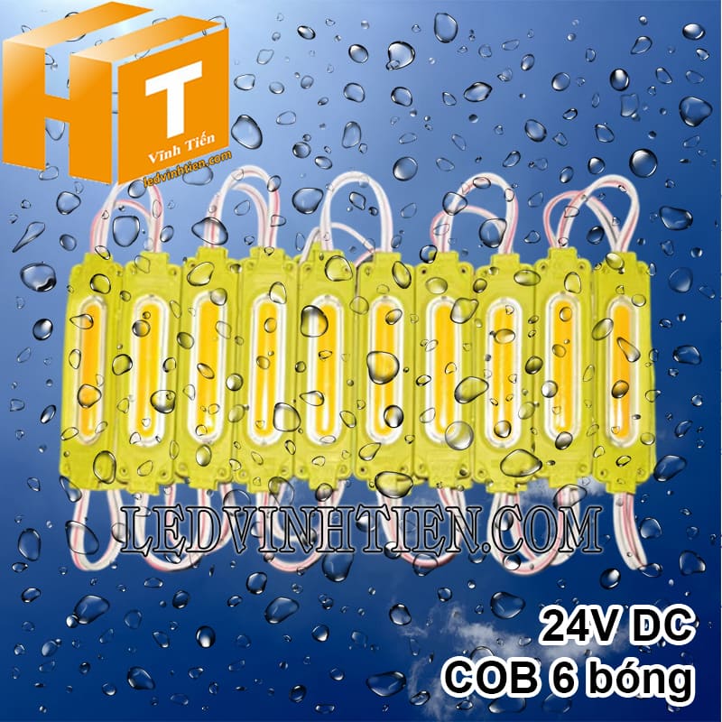 Led hắt 6 bóng 24V COB chống mưa