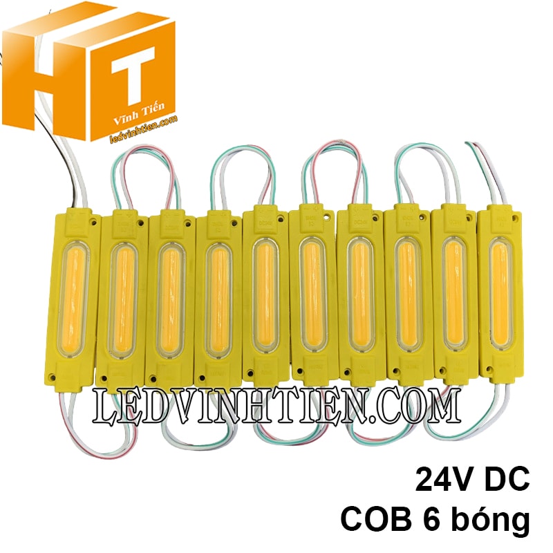 Led hắt 6 bóng COB màu vàng