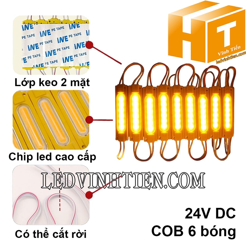 Led module 6 bóng 24V COB loại tốt