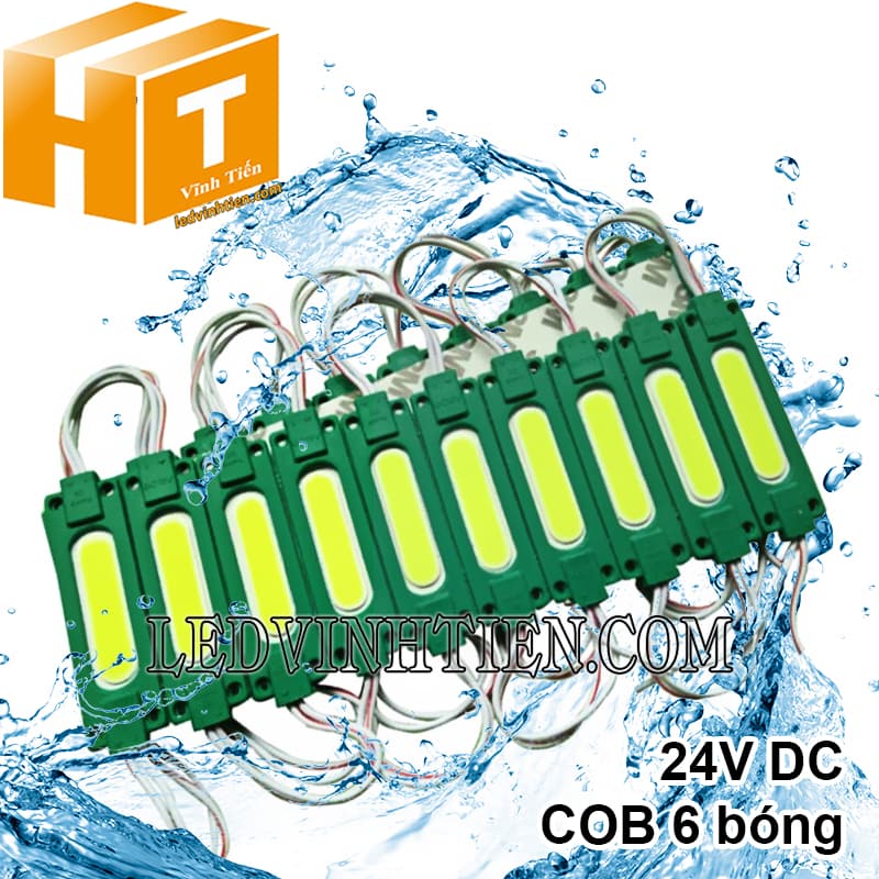 Led module 6 bóng COB 24V chống nước