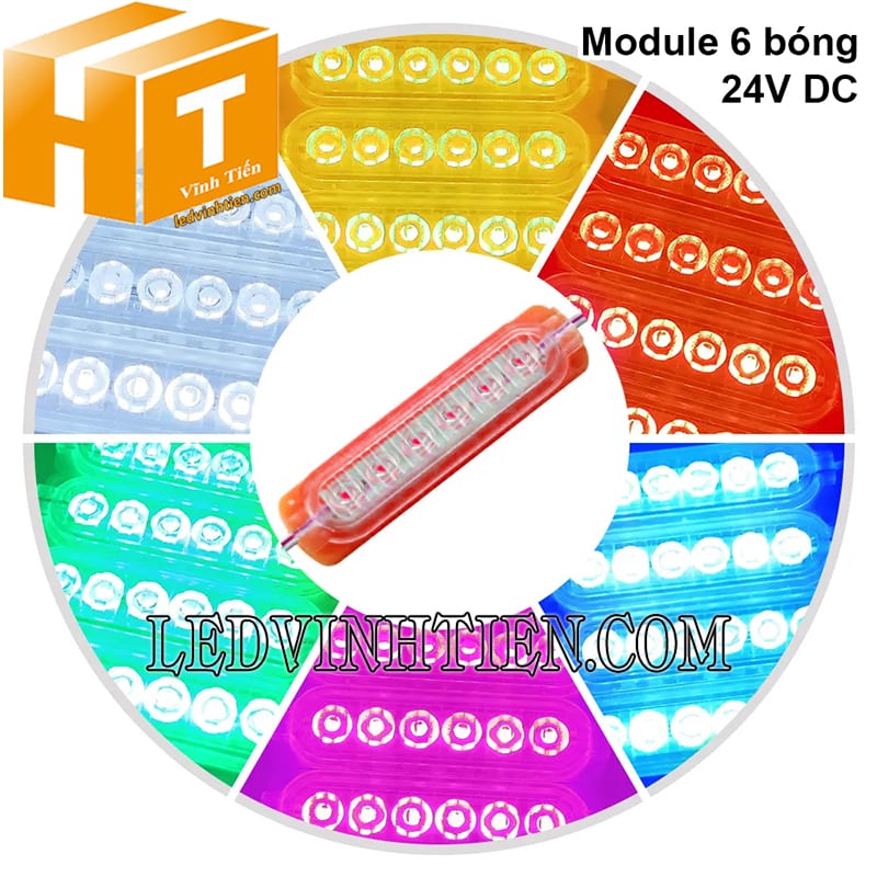 Đèn led hắt 6 bóng dùng điện 24V