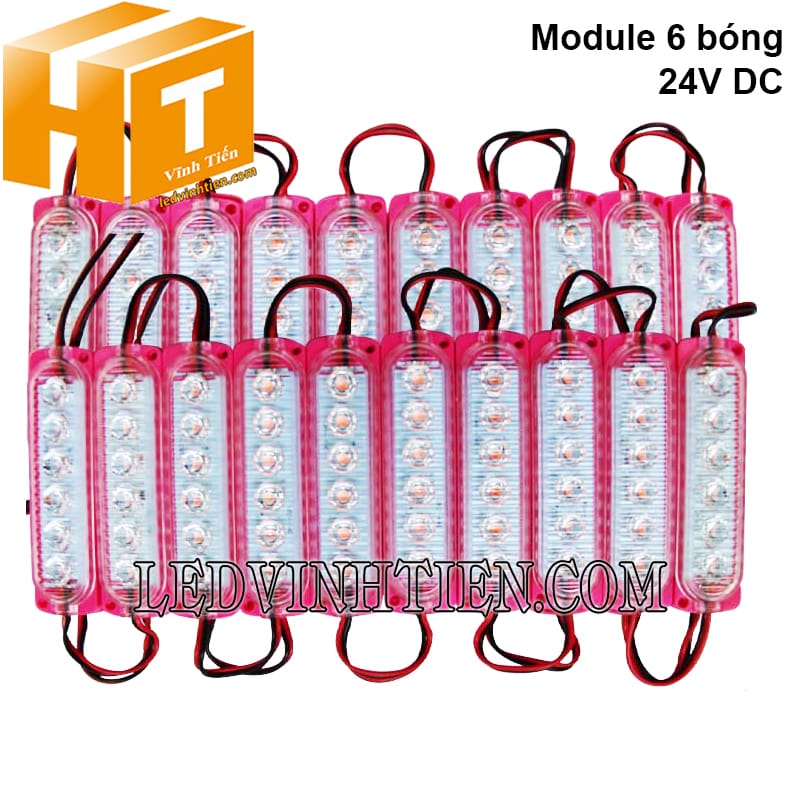Led module màu hồng dùng điện 24V
