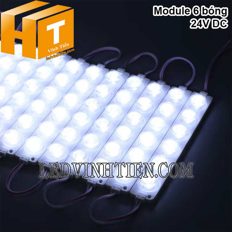Đèn led module 6 bóng 24V màu trắng
