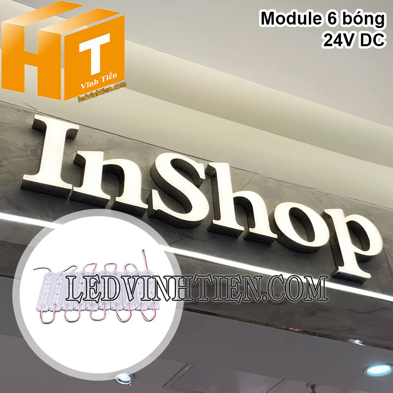 Module 6 bóng 24V ánh sáng trắng