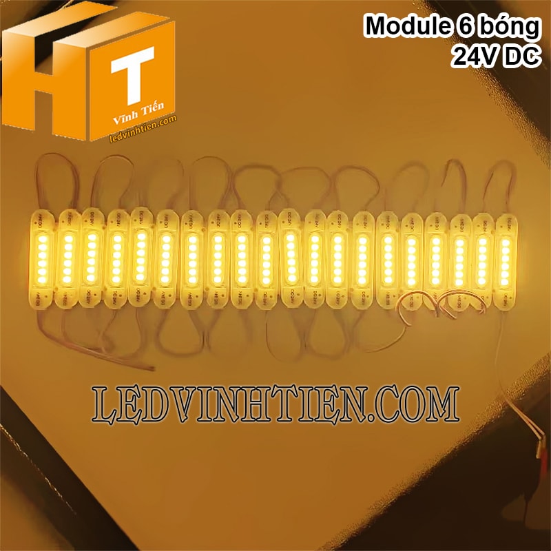 Đèn led module 6 bóng ánh sáng vàng